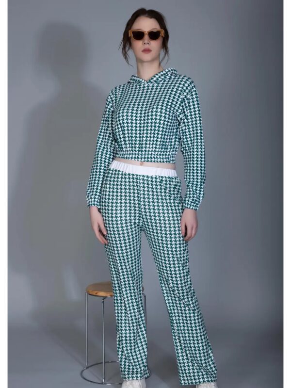 Printed Hoodie and Joggers Co-ord Set for Women