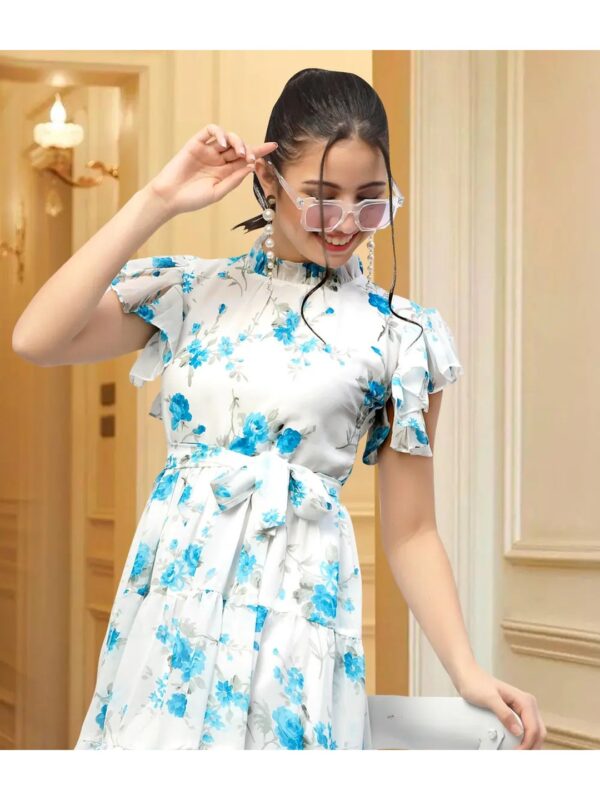 Floral Midi Tiered Dress for Women