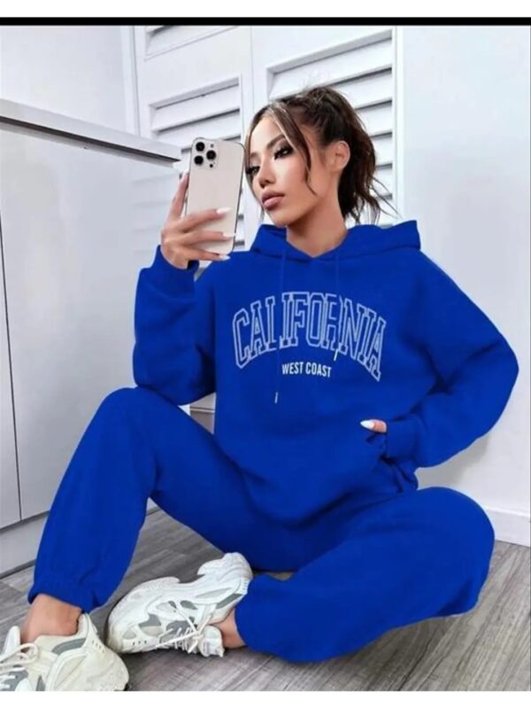 Graphic Hoodie and Joggers Co-ord Set for Women