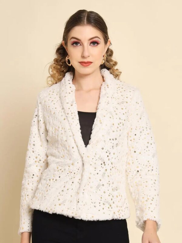 White Fur Jacket for Women