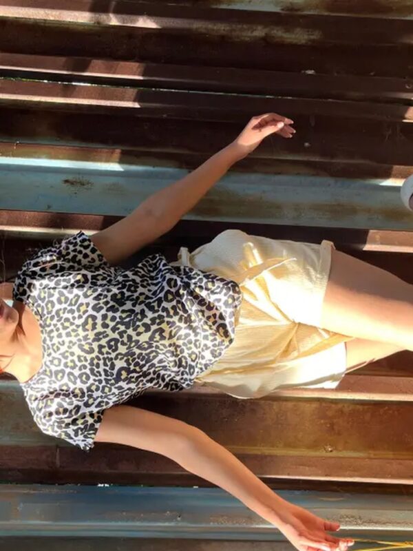 Leopard Printed Regular T-shirt for Women