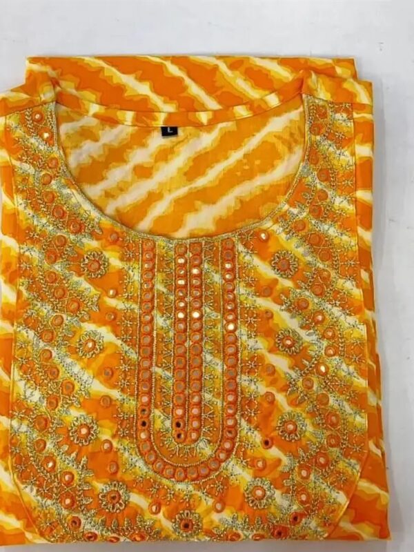 Georgette Front Embellished Design Anarkali Kurta for Women