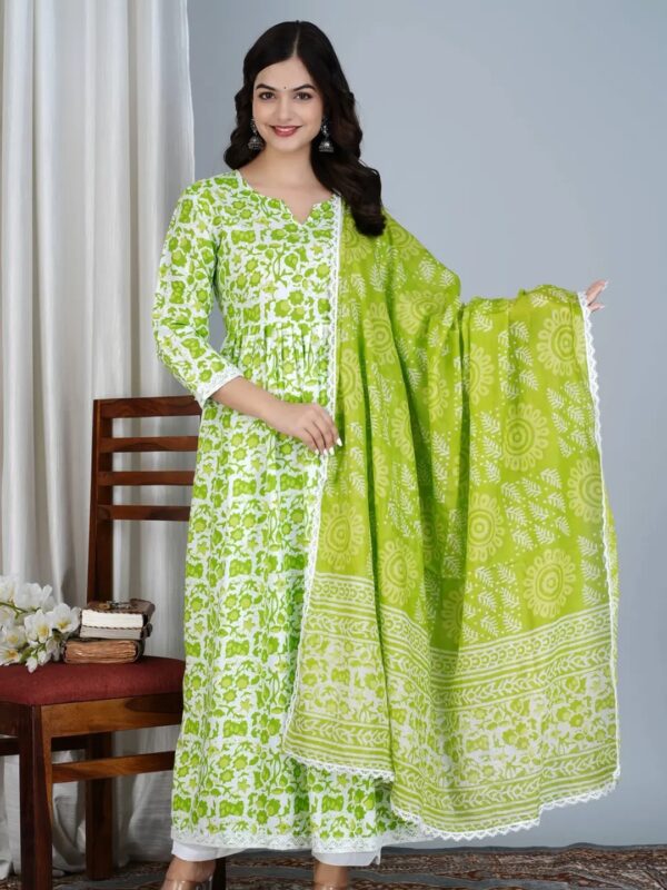 Floral Anarkali Kurta Set for Women