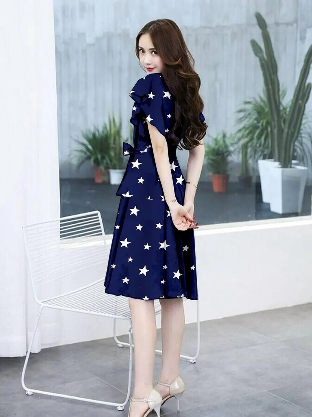 blue dress korean style Girls dress 2023 new summer dress children's Korean style slim skirt b –  Lee Nhi Boutique main image 1