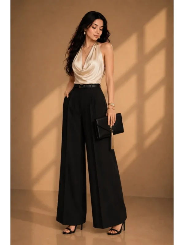 Style-8-Satin-Top-with-Tailored-Trousers-Look-Book
